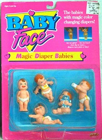 Baby Face Magic Diaper Babies Set 4